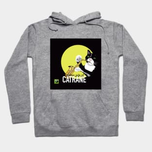 Tuxedo Cat Plays Alto Saxophone Hoodie